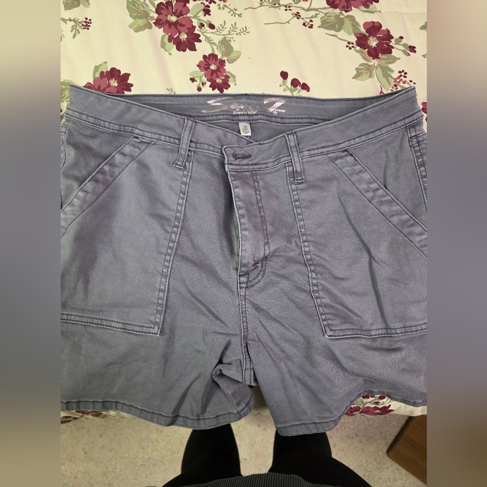 Gray Casual Shorts